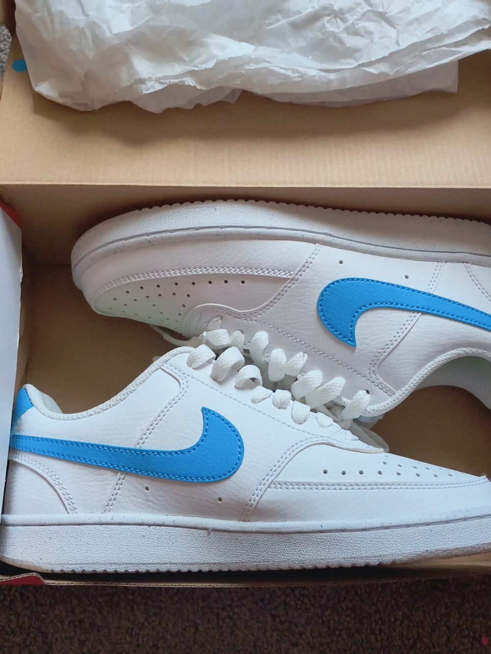 Women's Nike Court Blue And White